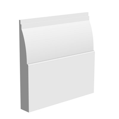 National Skirting Ovolo Mdf Skirting Board - 300mm X 25mm X 4200mmPrimedNo Rebate from B&Q