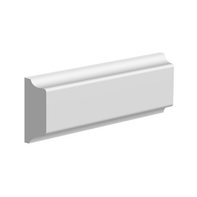 National Skirting Jive Mdf Dado Rail50mm X 2300mm X 25mm X Primed from B&Q