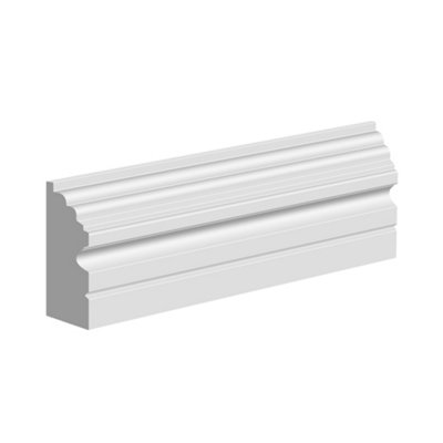National Skirting Frontier Mdf Dado Rail57mm X 3040mm X 18mm X Primed from B&Q