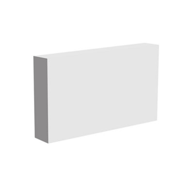National Skirting Square Mdf Architrave70mm X 25mm X 3040mmPrimedNo Rebate from B&Q
