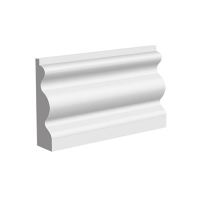 National Skirting Regency Mdf Architrave95mm X 18mm X 4200mmPrimedNo Rebate from B&Q