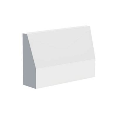 National Skirting Long Chamfered Mdf Architrave70mm X 18mm X 3040mm PrimedNo Rebate from B&Q