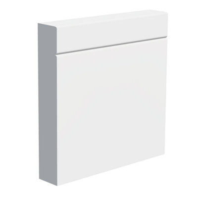 National Skirting Burford Mdf Skirting Board400mm X 25mm X 3040mmPrimed from B&Q