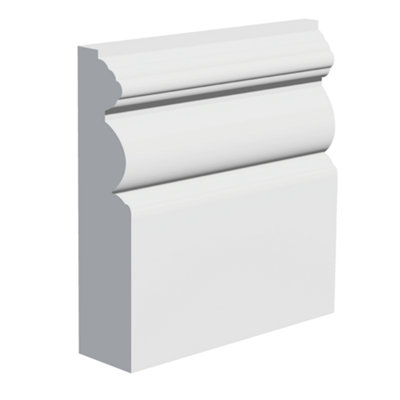 National Skirting Victorian Iii Mdf Skirting Board350mm X 18mm X 4200mmPrimed from B&Q