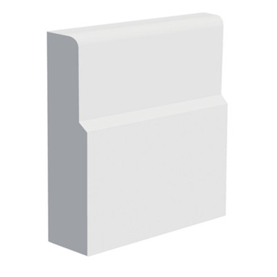 National Skirting High Inset Mdf Skirting Board170mm X 18mm X 3040mmPrimed from B&Q