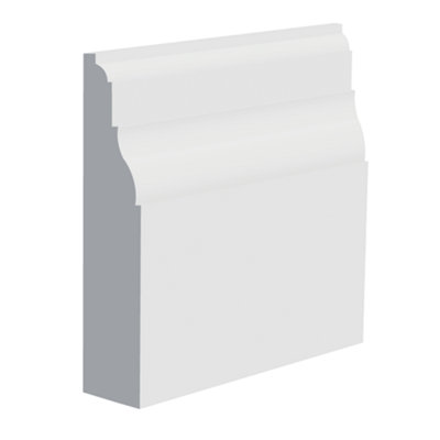 National Skirting Warwick I Mdf Skirting Board350mm X 18mm X 4200mmPrimed from B&Q