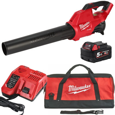 Milwaukee M18Fbl Fuel Brushless Leaf Blower X1 18V 5Ah Battery + Milwaukee Bag