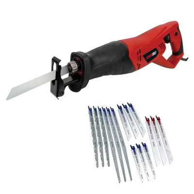 Olympia Recip Saw 09-350 Reciprocating Saw 240V + 16 Assorted Blades Olprs900 from B&Q