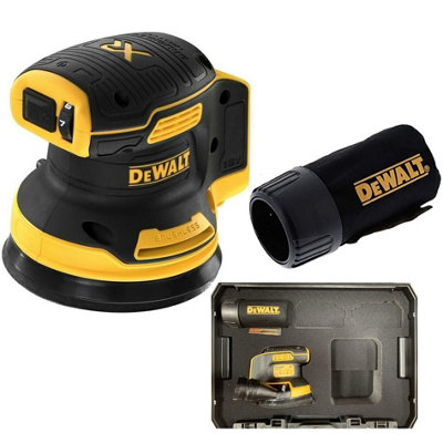 Dewalt Dcw210N Cordless Brushless 18V Xr Orbital Sander 125mm + Dust Bag + Inlay from B&Q