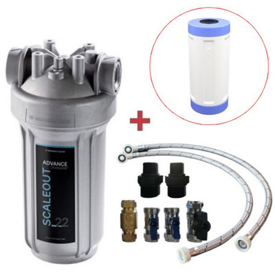 Monarch Water Monarch Scaleout Advance Sa-22 Water Softener Alternative + 22mm Hoses 2 Filters from B&Q