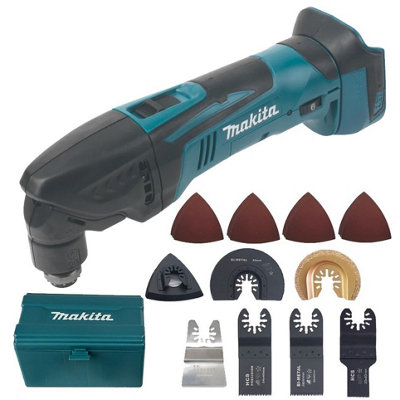 Makita Dtm50Z 18V Lxt Cordless Multi Tool Bare + 27Pc Set Plunge Blades + Box from B&Q