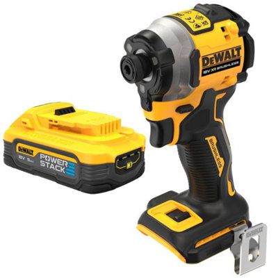 Dewalt Dcf850N 18V Xr Brushless Compact Impact Driver + 5Ah Powerstack Battery By Buyaparcel from B&Q