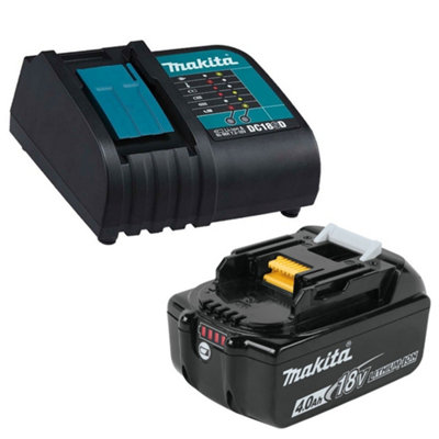 Genuine Makita 18V 4.0Ah Lxt Lithium Battery Bl1840 + Dc18Sd 240V Charger from B&Q
