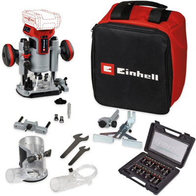 Einhell Pxc 18V Tp-Ro 18V Cordless Brushless Router + Plunge Base + Trend Set from B&Q