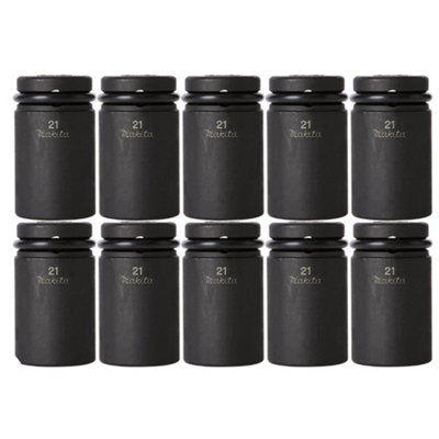 10 X Makita 134833-2 1/2" 21mm Scaffolders Impact Socket 52mm Long Retaining Pin from B&Q