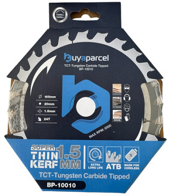 Buyaparcel Trade Pro Circular Saw Blade 165 X 20 24 Teeth Fits Dewalt Dcs565 Dcs391 Dcs390 from B&Q