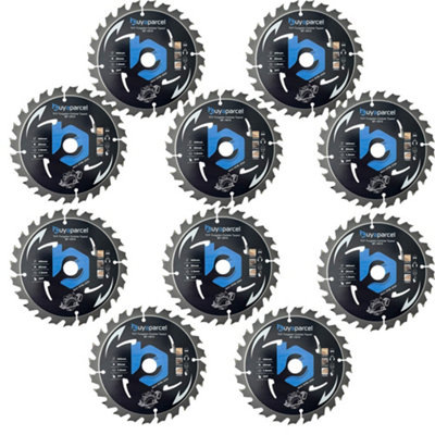 Buyaparcel X10 Bap Trade Pro Circular Saw Blade 165mm X 20 24Teeth Carbide Tipped Long Life from B&Q