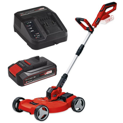 Einhell 18V Cordless 3 In 1 Mower & Strimmer Deck 28Cm Ge-Ct 18/28 + 2.5Ah Kit from B&Q