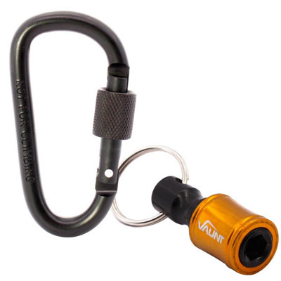 Vaunt Locking Carabiner + Vaunt Keyring Hex Bit Holder Screwdriver Drill Bit from B&Q