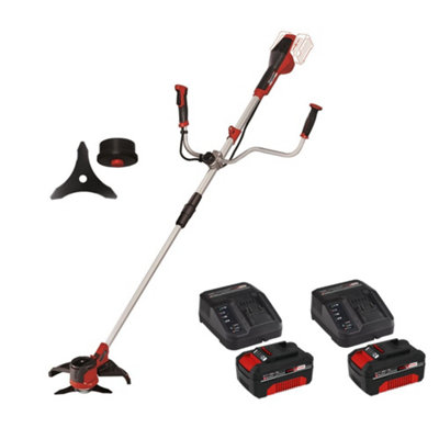 Einhell Twin 18V / 36V Cordless Brushcutter + Strimmer X2 4Ah Battery Pack from B&Q