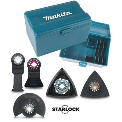 Makita Starlock Multi Tool 5 Piece Renovation Set Plunge Segment Blade + Box
