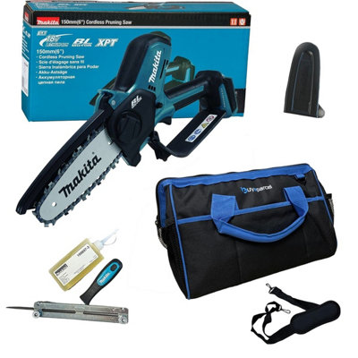 Makita Duc150Z Cordless Brushless Pruning Saw 18V Body Chainsaw 150mm + Bag from B&Q