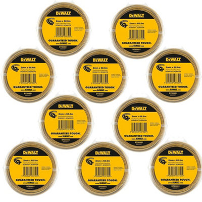 10X Dewalt Dt20651-Qz Line Trimmer Wire 2mm 68.6M Dewalt Dcm561 Dcm561P1 Dcm56Pb from B&Q