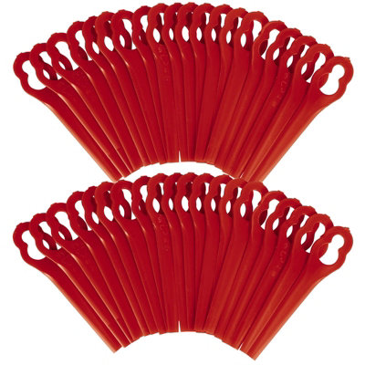 B&Q -  Ge-Ct 18 Li Gc-Ct 18/24 Li P Grass Strimmer Trimmer Plastic Blades X40