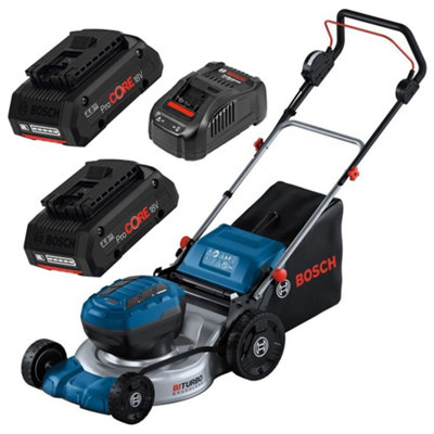 Bosch Gra 18V2-46 2X18V  Cordless Lawn Mower + X2 4Ah Batteries + Charger Kit from B&Q