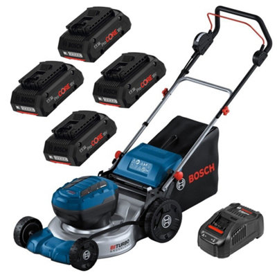 Bosch Gra 18V2-46 2X18V  Cordless Lawn Mower + X4 4Ah Batteries + Charger Kit from B&Q