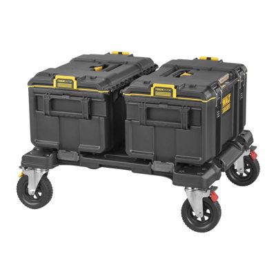 Dewalt Toughsystem Hrbrid Stackable Customizable Organiser Dxl Dolly 2.0 Cases from B&Q