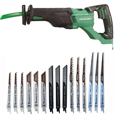 Hikoki Cr18Dblj4Z Brushless Reciprocating Saw 18V Recip Saw Bare + 15 Blades
