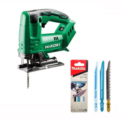 Hikoki Cj18Daw4Z 18V Cordless Jigsaw Multi Volt Compatible Bare Unit + Blades