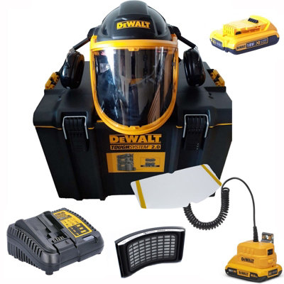 Dewalt Powered Air Purifying Respirator Hard Hat / P3 Filter X2 2Ah Dcb183 Kit from B&Q