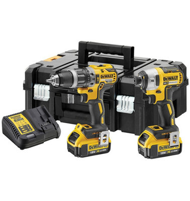Dewalt Dck266M2T 18V Brushless Dcd796 Combi Drill Dcf887 Impact Driver 2 X 4.0Ah from B&Q