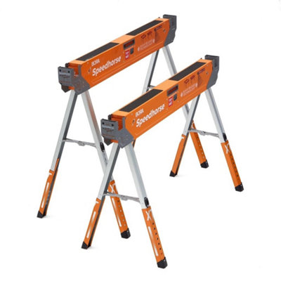 Bora Portamate Speedhorse Xt Adjustable Height 1500Lb 680Kg Capacity Sawhorse from B&Q
