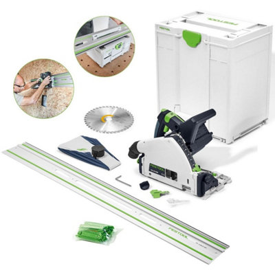 Festool Tsc55 Keb-Basic 36V Twin 18V Cordless Plunge Saw 160mm +1.4M Rail Fs1400