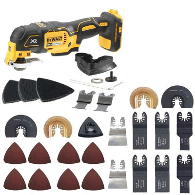 Dewalt Dcs355N 18V Xr Brushless Oscillating Multi Tool Bare + 66 Accessories from B&Q
