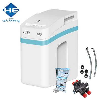 Monarch Water Monarch Luxe He Water Softener Combi Pressurised Systems 22mm Hoses + 10Kg Salt from B&Q