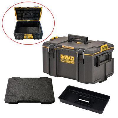 Dewalt Tough System 2.0 Dwst83294-1 Ds300 Stackable Organiser Shadow Foam 50mm from B&Q