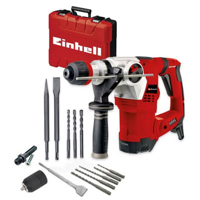 Einhell Te-Rh 32 Rotary Hammer Drill 1250W 240V 4 Mode + Case + 8 Bits + Chuck from B&Q