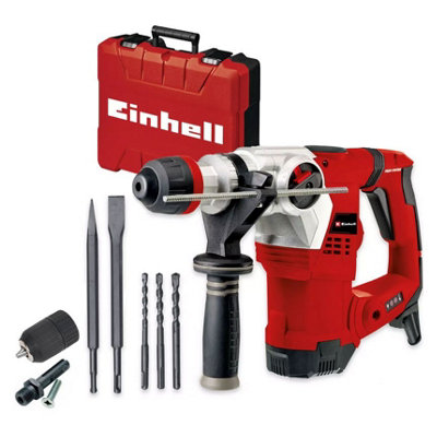 Einhell Te-Rh 32 Rotary Hammer Drill 1250W 240V 4 Mode + Case + 3 Bits + Chuck from B&Q