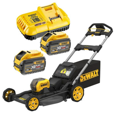 Dewalt Dcmwp500X2 Flexvolt Xr Brushless 53Cm Push Lawn Mower 54V + Bag 2 X 9Ah from B&Q