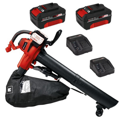 Einhell 3433630 36V Cordless Leaf Blower Vacuum Pxc + X2 4Ah Battery Kit from B&Q