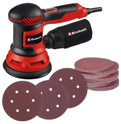 Einhell Tc-Rs 425 E 125mm Orbital Sander Rotary Corded Electric 425W + 53 Sheets from B&Q
