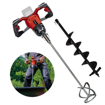 Einhell 18V Cordless Paddle Mortar Mixer + Earth Auger Gp-Ea 18/150 Li Bl-Solo from B&Q