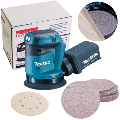 B&Q -  Dbo180Z 18V Lxt Lithium Ion Random Orbital Sander 125mm Body + 25 Mesh
