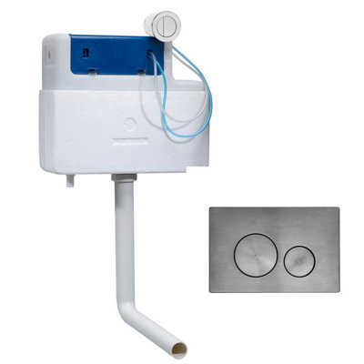 Roper Rhodes Cascade Cistern And Rondo Gunmetal Finish Dual Flush Plate from B&Q