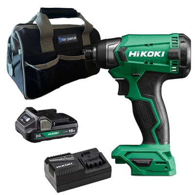 Hikoki Wh18Daw4Z 18V Impact Driver 140Nm + X1 2Ah Battery + Charger + Bag from B&Q