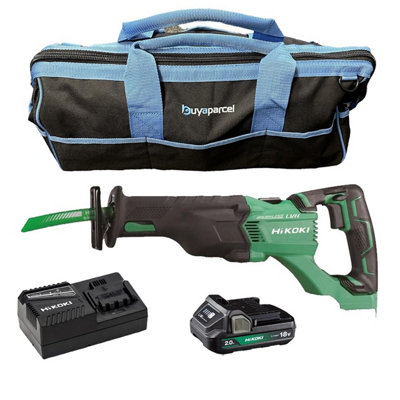 Hikoki Cr18Dblj4Z Brushless Recip Saw + X1 2Ah Battery + Charger + 21" Bag from B&Q